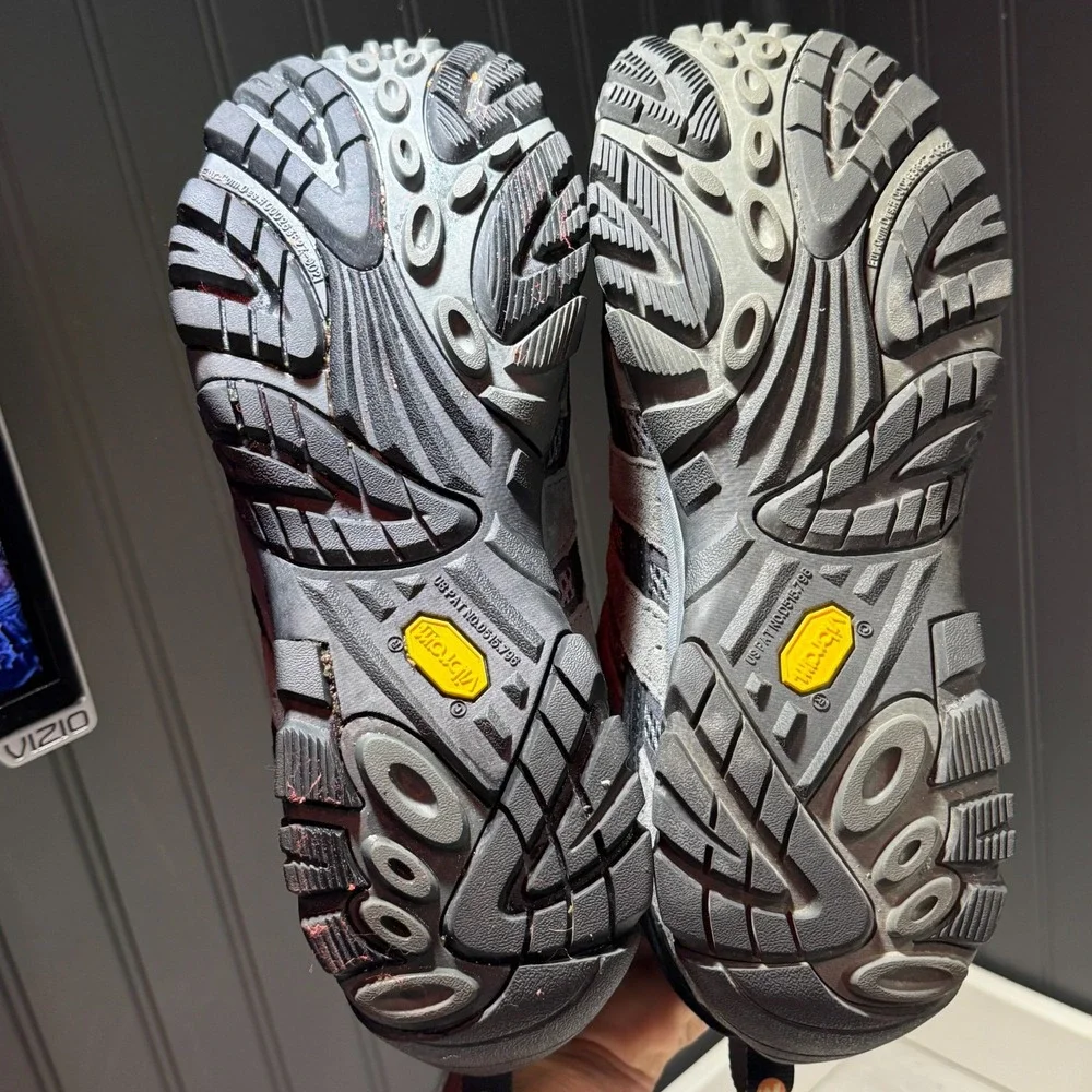 Merrell Men's Moab 2 Granite Gray Waterproof Trail Hiking Shoes J06031 Size 11
